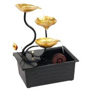 Desktop Waterwheel Flowing Water Fountain Ornament for Living Room Office Front Desk Feng Shui Decoration Source Factory Wholesale