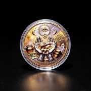 Cross-Border Lucky Coin God's Eye Hopeful Wealth VU Color Printed Hard Coins Custom Metal Medal Badge Gift - Image 2