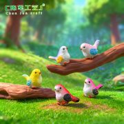 Customizable Decorative Resin Ornament Cute Cartoon Bird Figurine for Miniature Landscape Succulent Garden Animal Resin Craft - Image 2