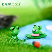 Customizable Decorative Ornaments Small Frog Large Eye Frog Cartoon Miniature Biodome Resin Crafts Unique Home Decor - Image 5