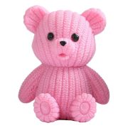 Customizable Decorative Bear Keychain Cartoon PVC Craftwork Miniature Landscape Doll Collectible Ornament Resin Crafts