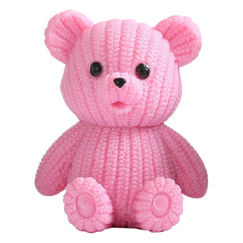 O1CN01k5C6zx1Bs2up3SDuj_0-0-cib.jpg Customizable Decorative Bear Keychain Cartoon PVC Craftwork Miniature Landscape Doll Collectible Ornament Resin Crafts - Image 1