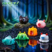 Adorable One-Eyed Ghost Monster Doll Customizable Decorative Resin Ornament for DIY Micro Landscape Decoration - Image 2