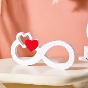 Valentine's Day Customizable Decorative Ornament Heart Shaped Home Desktop Decoration Craft Tabletop Display Love Theme - Image 2