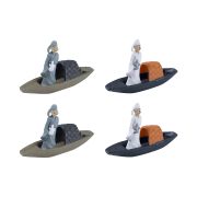 Customizable Decorative Ornaments Miniature Landscape Decoration Simulation Raft Small Boat Elie Cartoon Props Succulent Aquarium Scenery Accessories - Image 6