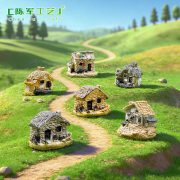 Zakka Love Sea Customizable Decorative Resin Ornament Miniature House Villa Stylish Home Decor Accessories - Image 3