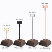 Walnut Wood Desktop Label Clip Vintage Style Card Holder Stand for Price Display Food Item Showcase Craft Decoration - Image 5