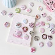 Mini 25mm Cute Pin Badge Custom Metal Medal High Aesthetic Value DIY Accessory Packaging Decor For Girl's Heart - Image 2
