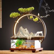 New Chinese Style Wealth Attracting Flowing Water Fountain Ornament Creative Home Office Desktop Decoration Fish Tank Gift - Image 5