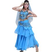 Adult Belly Dance Costume Skirt Stage Performance Outfit Indian Dance Apparel for Adult Women's Performance Wear - Image 5