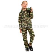 Children's Soldier Doll Performance Costume Camouflage Outfit for Girls and Boys Military Uniform Stage Performance Wear - Image 5