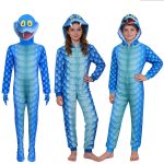 Zootopia 2 Gary Snake Blue Snakeskin Onesie Cosplay Costume for Children and Adults Halloween Role-playing Performance Wear