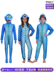Zootopia 2 Gary Snake Blue Snakeskin Onesie Cosplay Costume for Children and Adults Halloween Role-playing Performance Wear