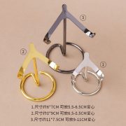 Natural Crystal Heart-Shaped Metal Stand Agate Slice Crystal Base Holder Wholesale Custom Metal Medal Badge Craft - Image 3