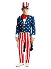 Uncle Sam Adult Costume Halloween Independence Day US Flag Outfit Cross-Border Stage Performance Clothing Men's Historical Theme - Image 5