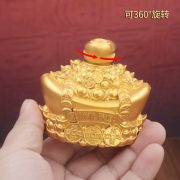 Prosperity Bringing Gold Coin Ornament Custom Metal Medal Badge Office Living Room Desktop Decorations Wealth Attraction - Image 3