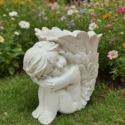 Creative Retro Cupid Decorative Ornaments Small Angel Desk Pen Pot Resin Handcrafts Garden Home Desktop Decorations - Image 4
