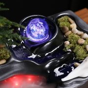 Creative Flowing Water Fountain Ornament Office Desktop Tea Table Decorative Wealth Attracting Small Figurine Opening Gift - Image 5