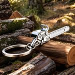 Custom Metal Saw Keychain Creative Personalized Men's Car Pendant Outdoor Woodcut Simulation Toy Gift
