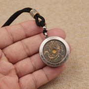 Bronze Four Divine Beasts Phoenix Gau Box Yuan Dynasty Copper Coin Pendant Necklace Decorative Wealth Attracting Pendant - Image 4