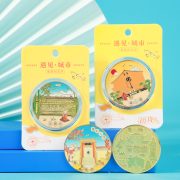 Putuo Mountain Tourism Scenic Spot Creative Cultural Commemorative Coin Custom Metal Medal Badge Souvenir Hard Currency