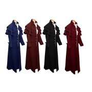 欧美大码中世纪牧师服立领纽扣外套服装舞台服制服欧美奇幻 - Image 2