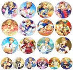 Custom Metal Medal Badge ES Idol Dream Festival Virtual Idol Emblem Anime Surroundings Rabbits True White Friend Chest Badge
