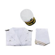 Zhang Yuan Ying Adult Stage Performance Costume White Sailor Uniform Naval Style Role Play Cosplay Stage Outfit - Image 3