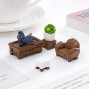 Creative Customizable Miniature Resin Furniture Series Decorative Ornaments for Dollhouses Sofa Coffee Table Cabinet - Image 4