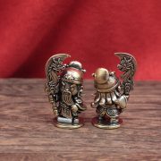 黄铜Q版关公卡通小人物关公关二爷复古装饰桌面茶宠工艺品小摆件 - Image 2