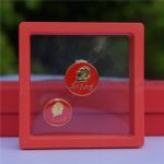 Red Magnetic Chairman Mao Badge 2.2cm Commemorative Round Chest Badge Collection Custom Metal Medal Badge