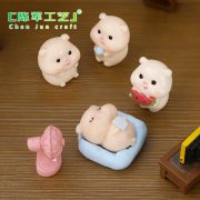 Customizable Decorative Resin Ornament Adorable Cartoon Pig Garden Plant Accessory Micro Landscape Decoration - Image 4
