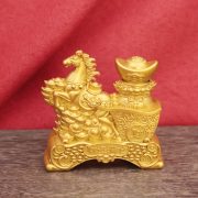 财运满仓金马驮元宝转转摆件元宝马上来财桌面客厅装饰品开业礼品 - Image 2
