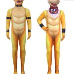 Super Mario Bowser Adult Cosplay Costume Jumpsuit Headset Halloween Cross-Border Performance Entertainment Stage Suit
