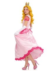 Super Mario Princess Peach Stage Performance Costume Adult Role-playing Halloween Outfit Set For Adults Stage Performances - Image 3