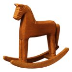 Zakka Antique Wooden Horse Desktop Ornaments American Vintage Decorative Crafts Home Decoration Wholesale