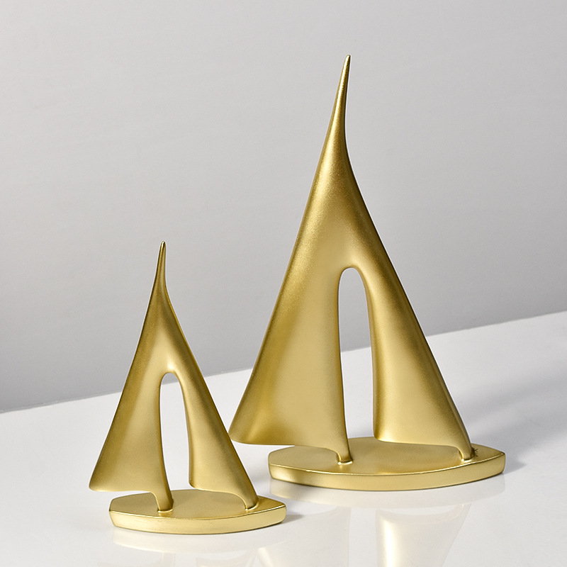 O1CN01mEqSke1XuGar5Ixt9_2212999642983-0-cib.jpg Customizable Decorative Resin Ornament Simple Creative Sailboat Design Ideal for Living Room Home Decoration Premium Feel - Image 1