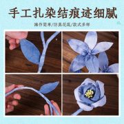 Handmade DIY Tie-Dye Eternal Flower Bouquet Decorative Ornament Chinese Retro Style for Tea Room Study Decoration Gift - Image 4