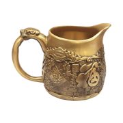 黄铜百福公道杯浮雕分酒杯家用茶具茶中式茶室招财纳福送礼好物 - Image 5