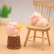 Customizable Decorative Resin Ornament Miniature Pig Home Desktop Handmade Figurine Premium Feeling Creative Decoration - Image 5