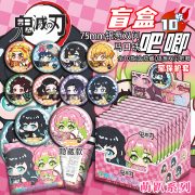 Demon Slayer Birthday Series Blind Box Bizarre 75mm Double Flash Silver Onion Badge Custom Metal Medal Collectible Gift - Image 4