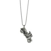 Custom Titanium Steel Motorcycle Pendant Necklace Men's Hip Hop Personality Trendy European Style Fashion Jewelry Accessory - Image 5