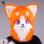 Custom Mascot Costume Plush Headwear Halloween Role-playing Animal Outfit Finished Beast Head for Cosplay Party Festival Props Puppets