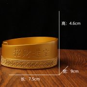 Gold Sand Color High-End Creative Ashtray Office Living Room Horse Year Success Alloy Ornaments Premium Metal Crafts - Image 4