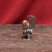 黄铜Q版关公卡通小人物关公关二爷复古装饰桌面茶宠工艺品小摆件 - Image 4