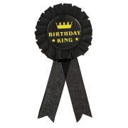 New European and American Style Custom Metal Medal Badge Gold Blue Black Birthday King Chest Flower Wholesale - Image 5