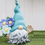 Customizable Decorative Resin Ornaments Dwarf Holding Flower Magic Garden Peace Gnome Christmas Decoration Artistic Craft - Image 4