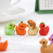 Adorable Customizable Decorative Ornament Potato Eggplant Vegetable Duck Toy DIY Accessory Car Dashboard Desktop Small Figurine - Image 2