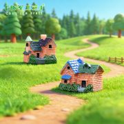 Customizable Decorative Ornaments Miniature House Model DIY Material Resin Craft Small House Model Landscape Decoration - Image 5