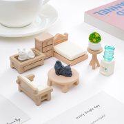 Creative Customizable Miniature Resin Furniture Series Decorative Ornaments for Dollhouses Sofa Coffee Table Cabinet - Image 3